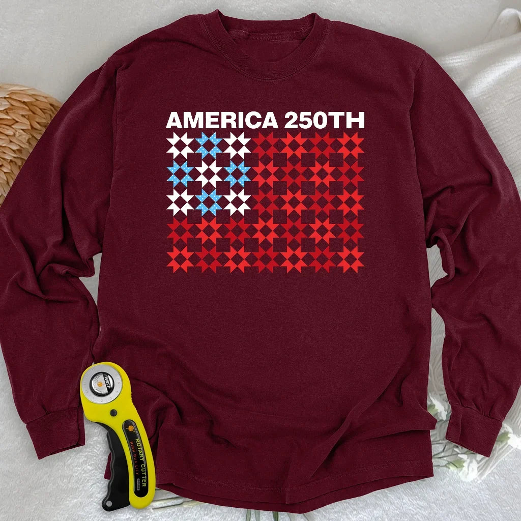 Quilted Tribute Long Sleeve T-shirt