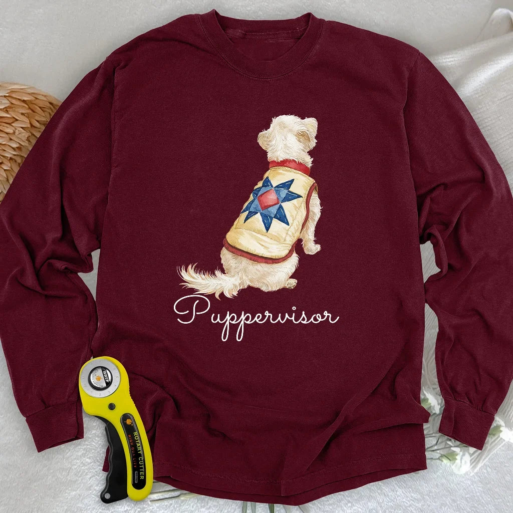 Quilty Pup Star Long Sleeve T-shirt