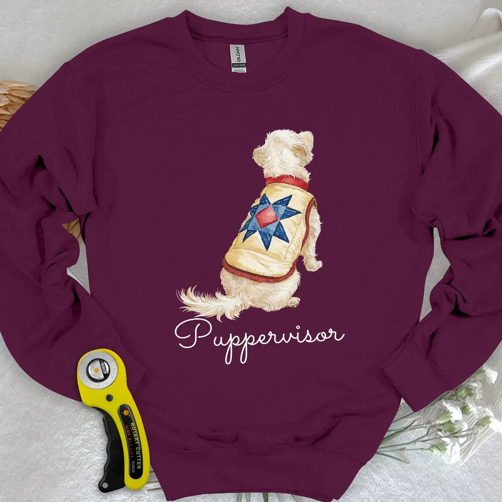 Quilty Pup Star Sweatshirt
