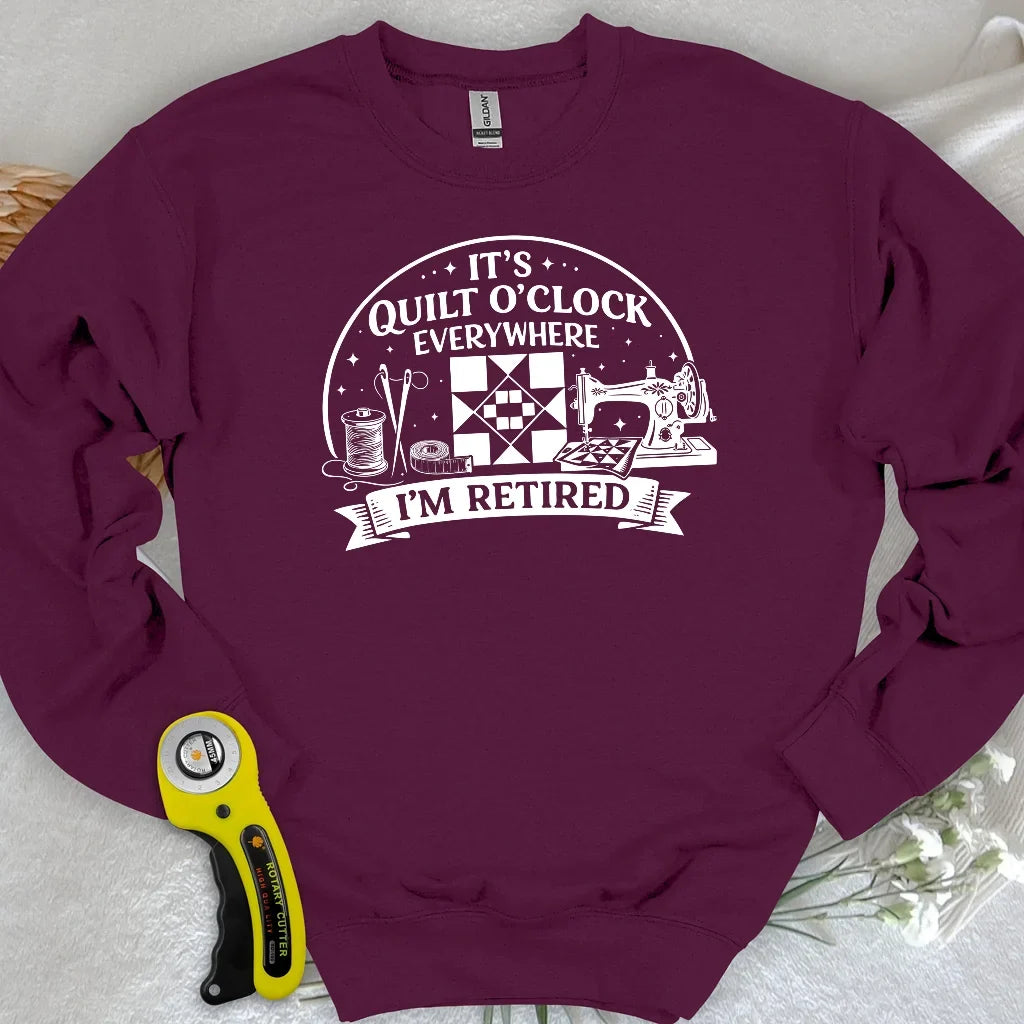 Retired Quilter Sweatshirt