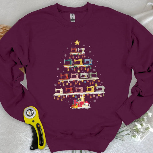 Sewing Machine Tree Sweatshirt