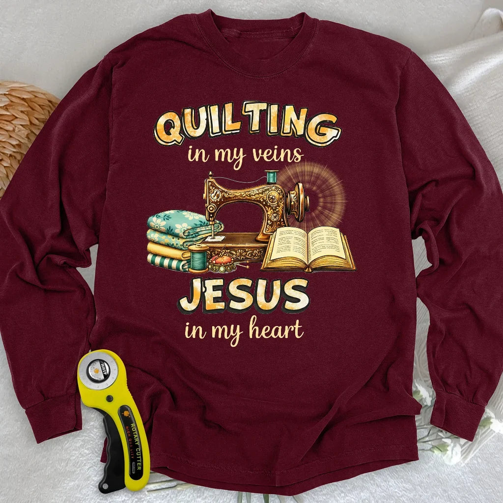 Sewn With Jesus Long Sleeve T-shirt
