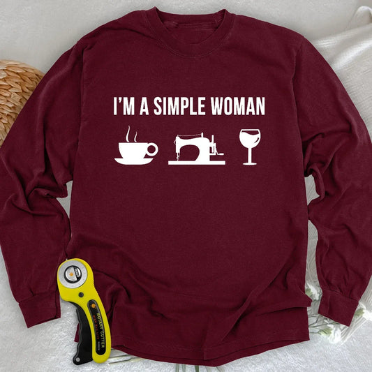 Simply Sip and Sew Long Sleeve T-shirt