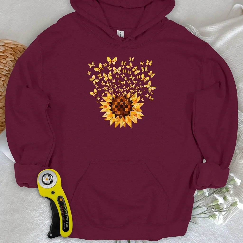 Sunflower Magic Quilt Bloom Hoodie