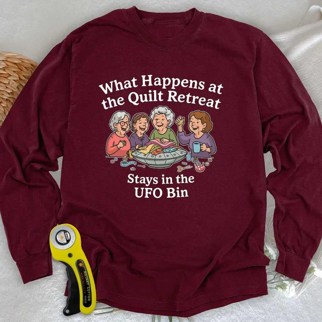 UFO Quilt Retreat Long Sleeve T-shirt