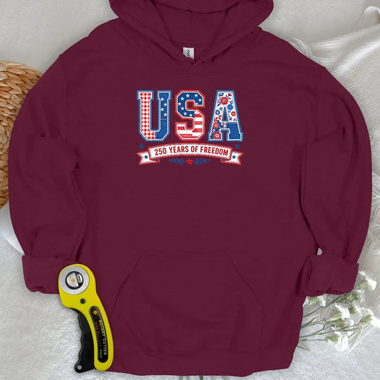 USA Patchwork Freedom Hoodie