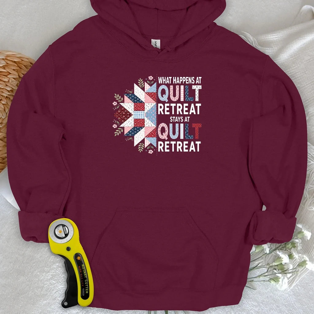 What Happens At Quilt Retreat Hoodie