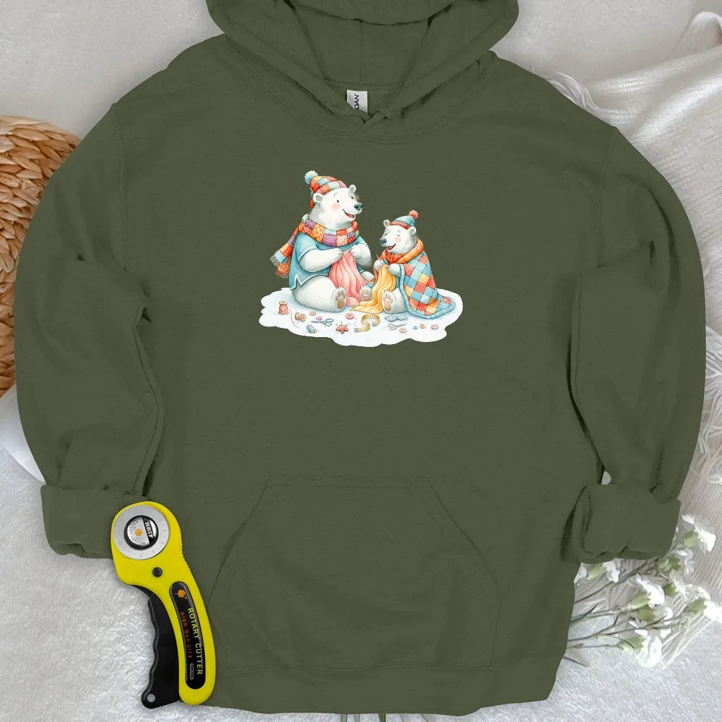 Beary Quilt Time Hoodie