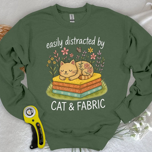Cat Nap for Quilters Sweatshirt