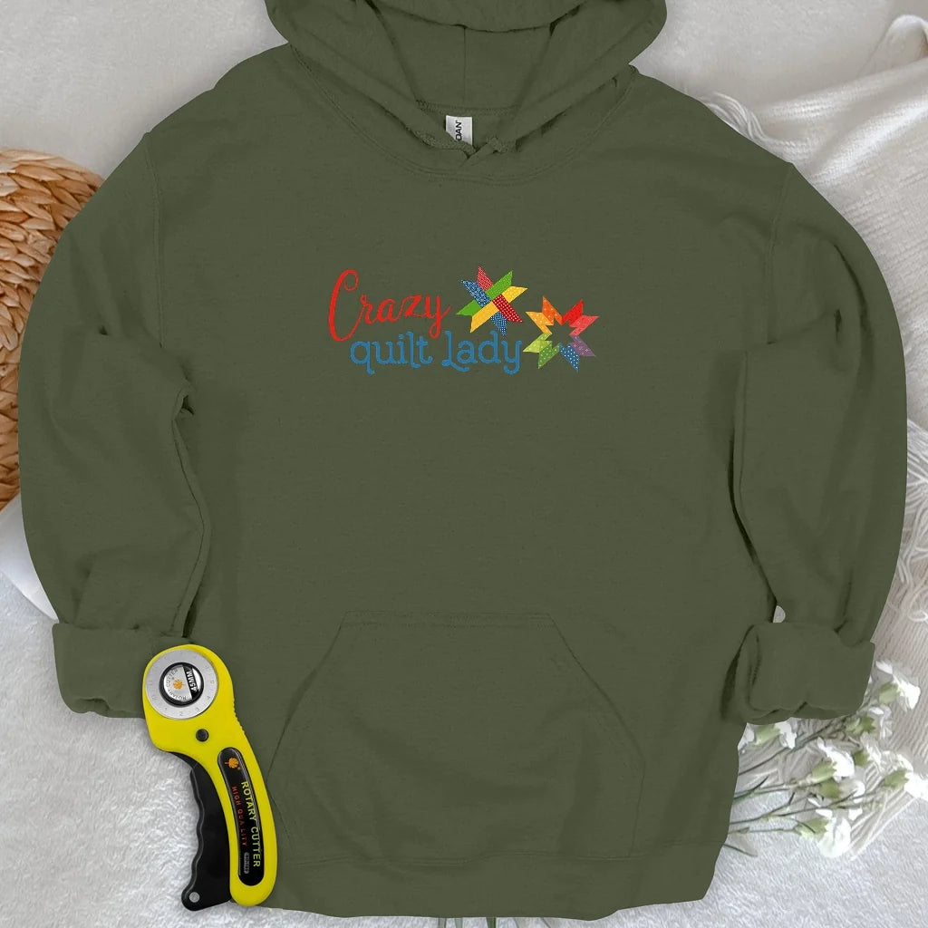Crazy quilt lady Hoodie