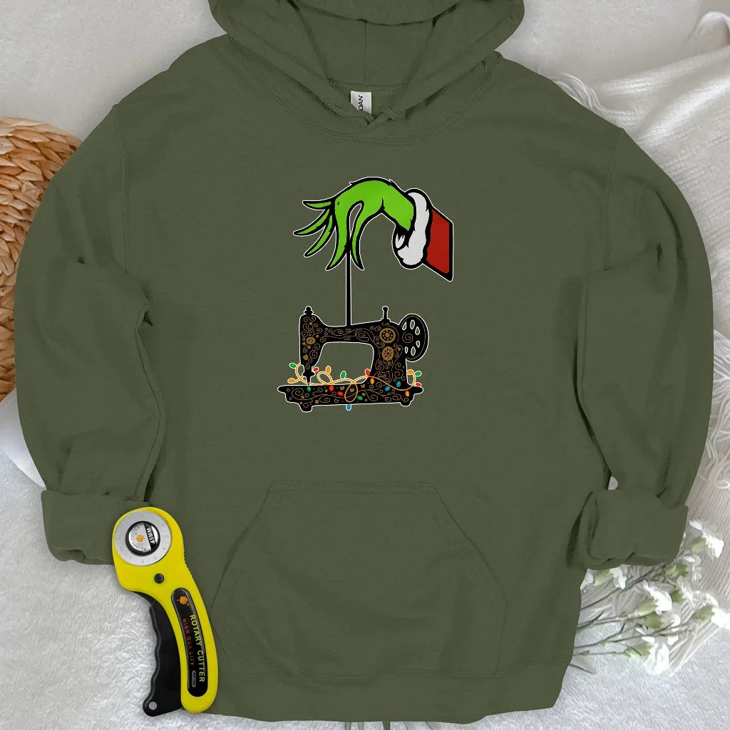 Grinch Stole Stitches Hoodie