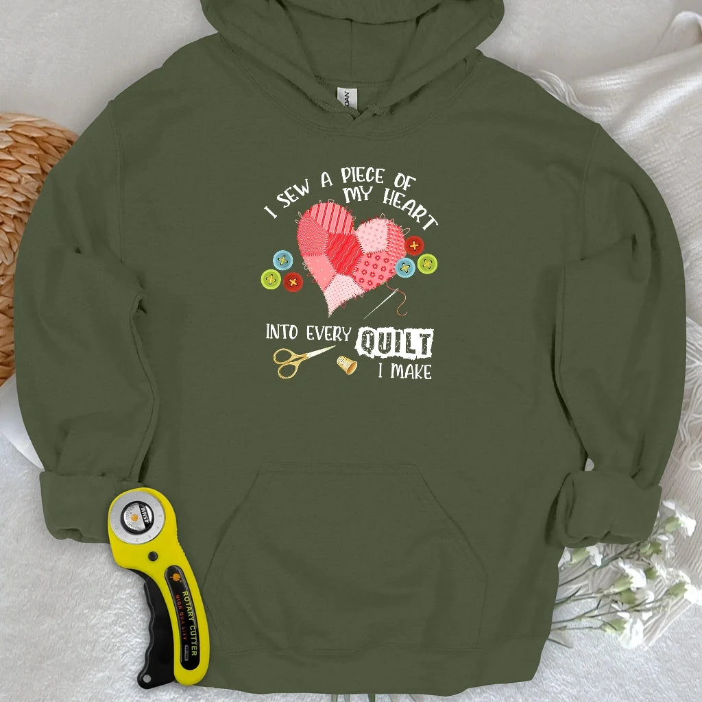 Heartstitched Quilt Love Hoodie