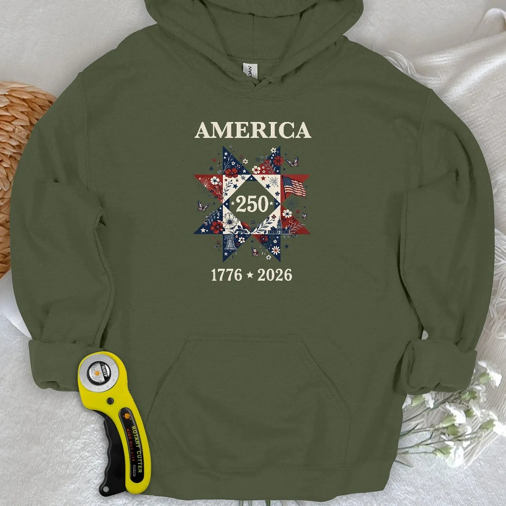 Liberty In Bloom Quilt Hoodie