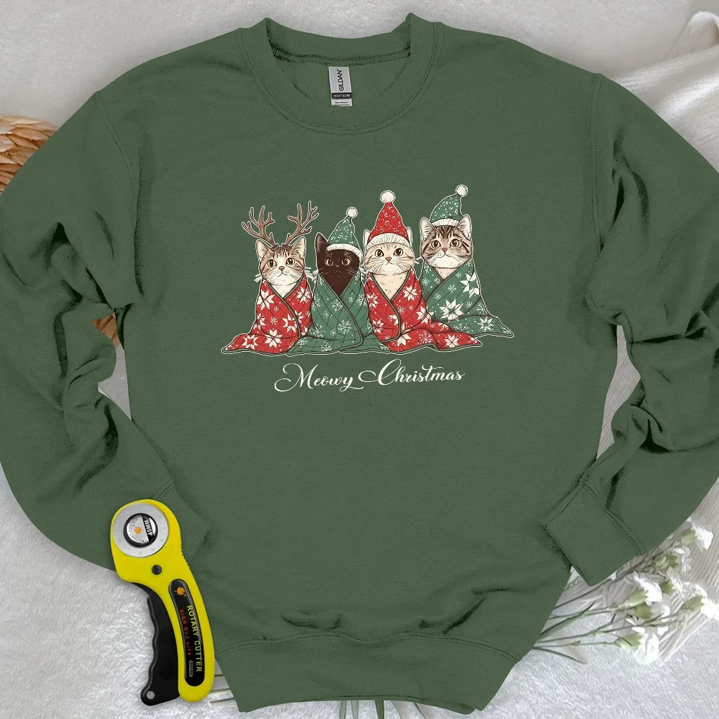 Meowy Christmas Sweatshirt