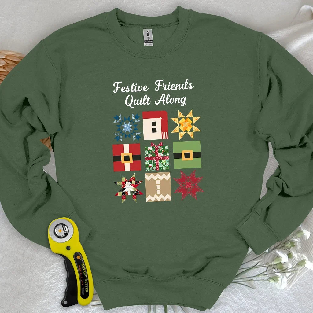 Merry Makers Quilt Sweatshirt