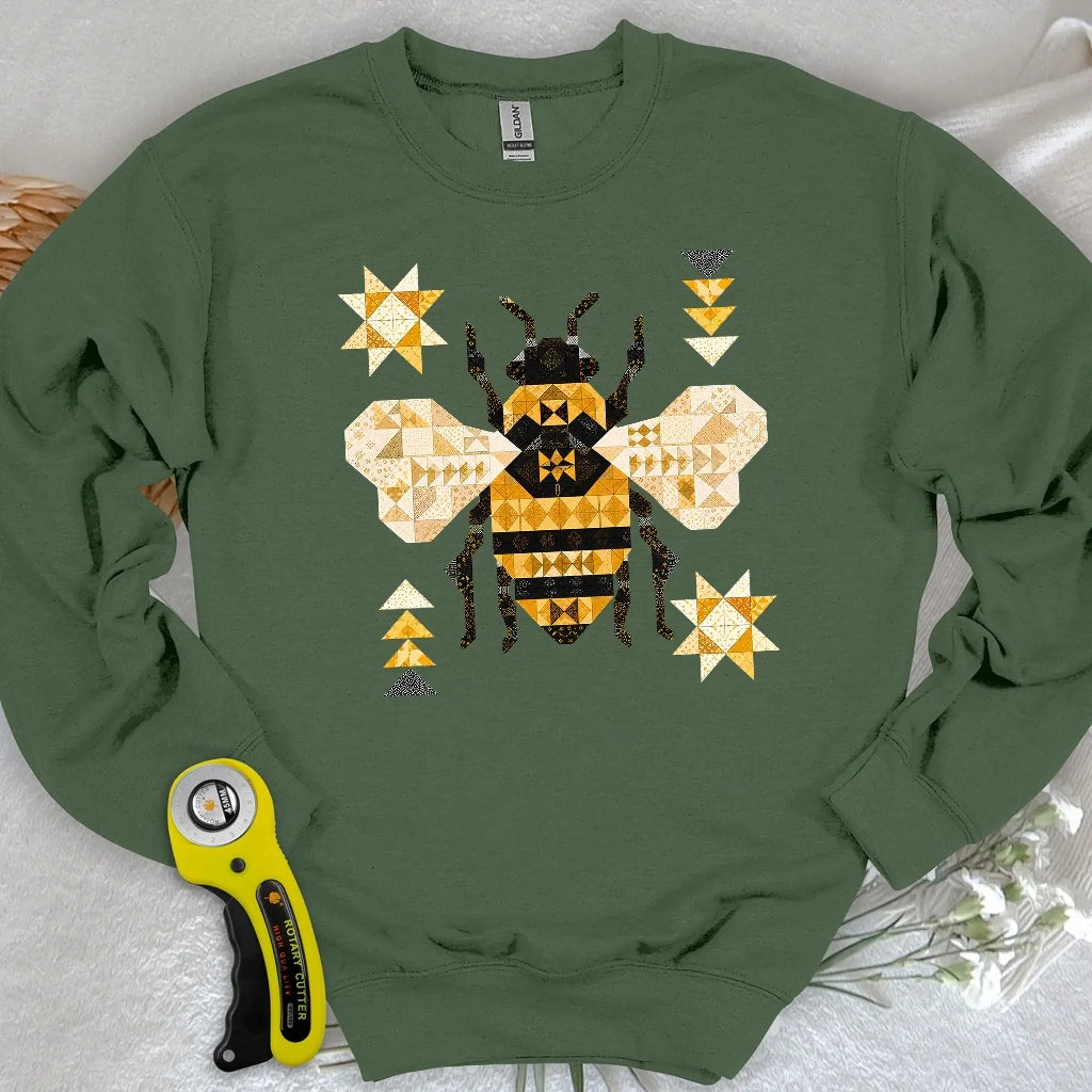 Patchwork Bee Sweatshirt