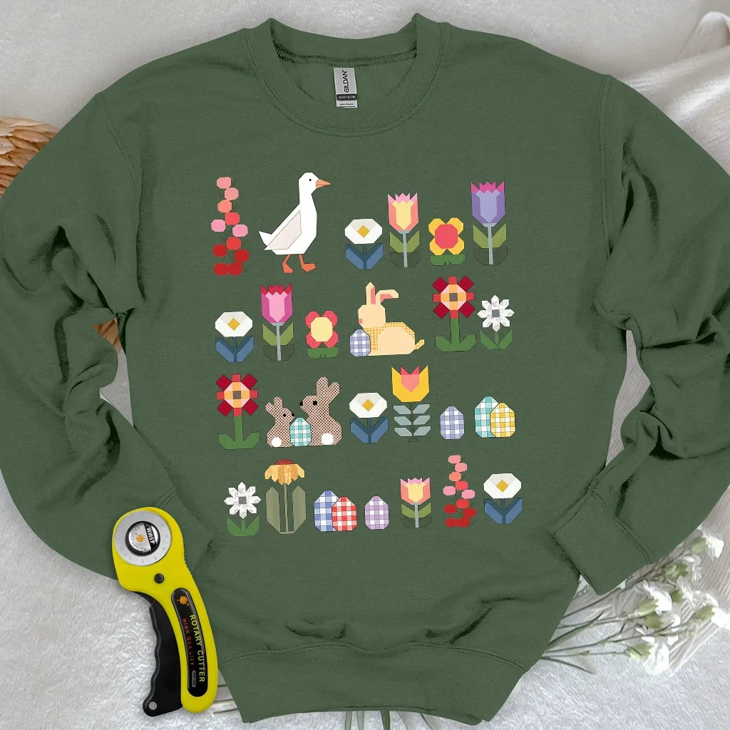 Patchwork Blooms Sweatshirt
