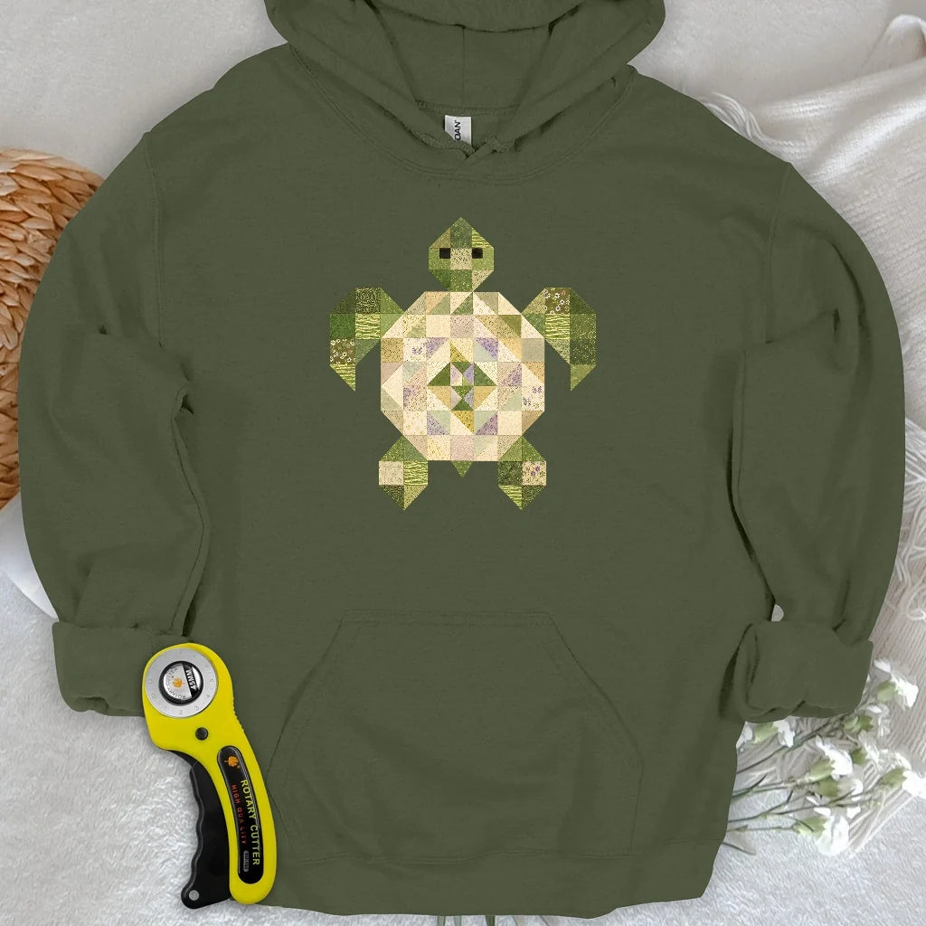 Patchwork Turtle Hoodie