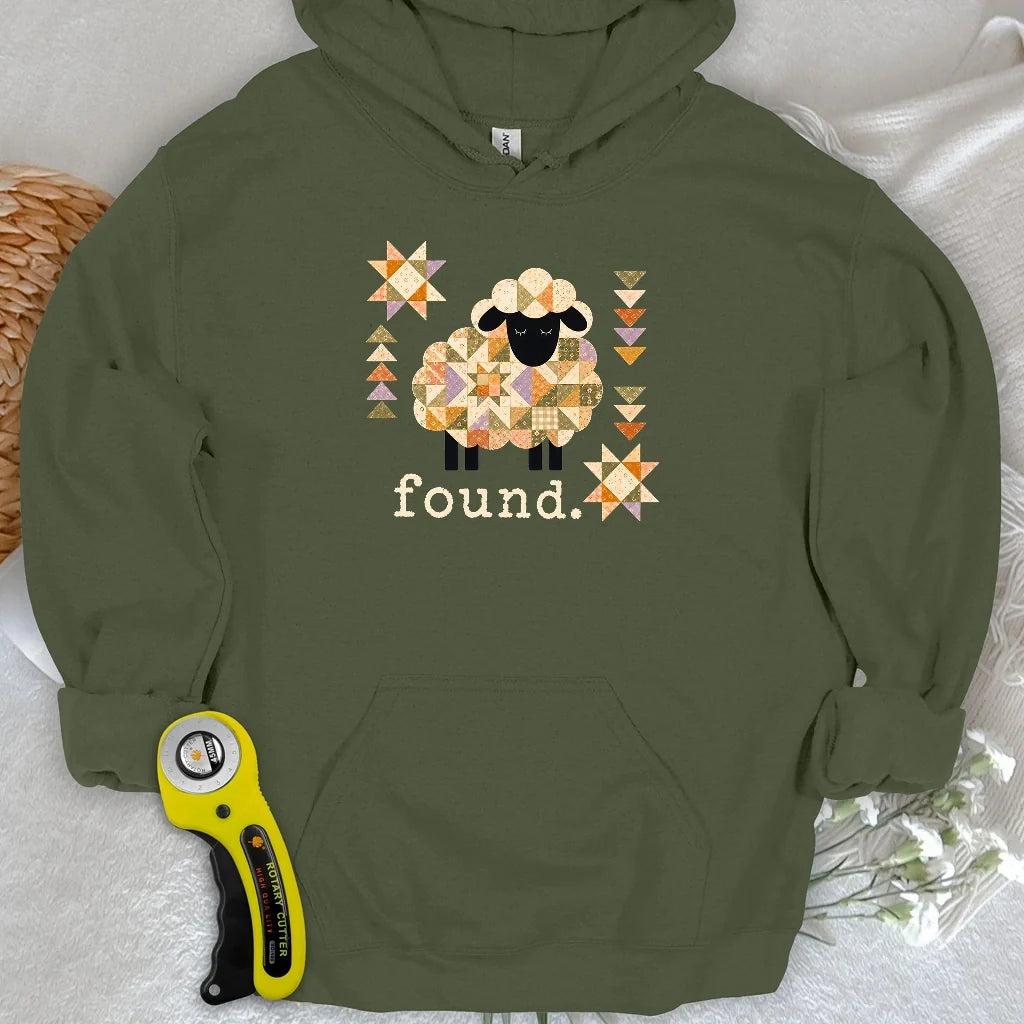 Psalm 23 Patchwork Sheep Hoodie