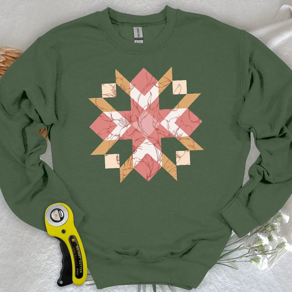 Quilted Botanica Sweatshirt
