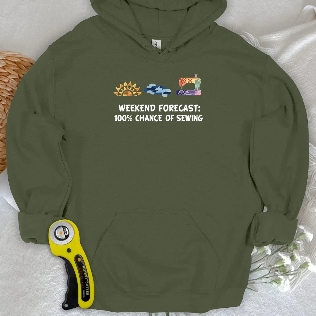 Quilter Weekend Forecast Hoodie
