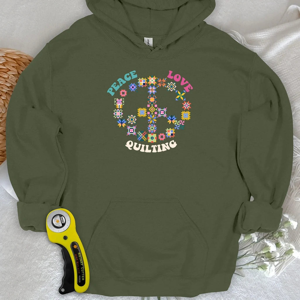 Quilting Brings Peace Hoodie
