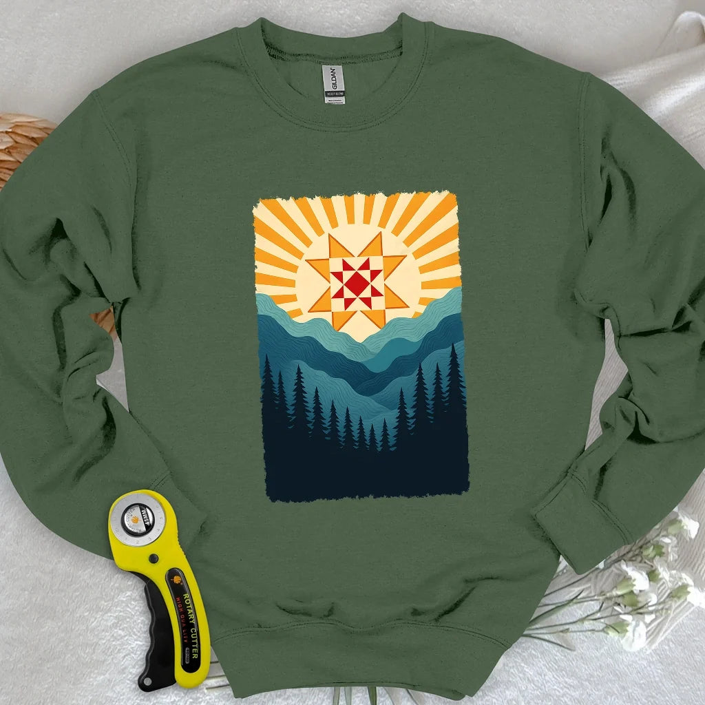Quilting Sun Sweatshirt