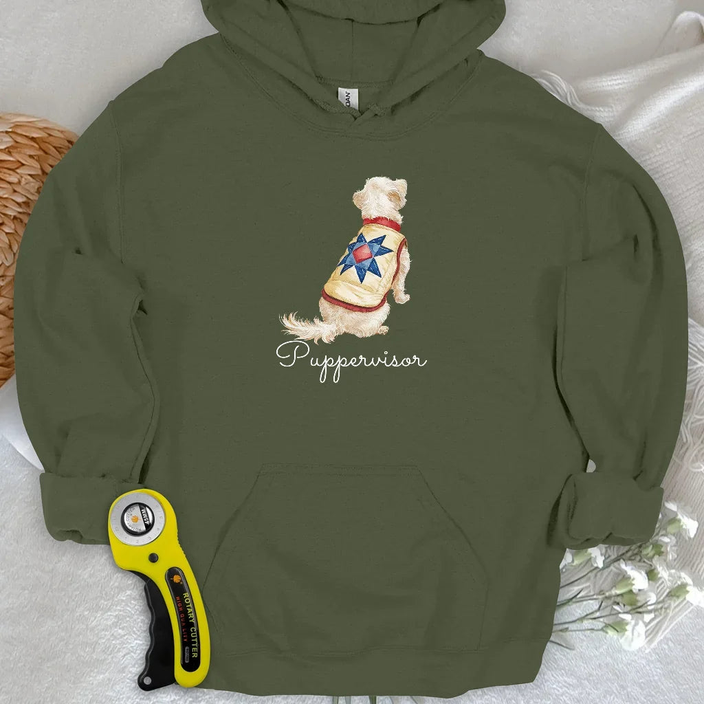 Quilty Pup Star Hoodie