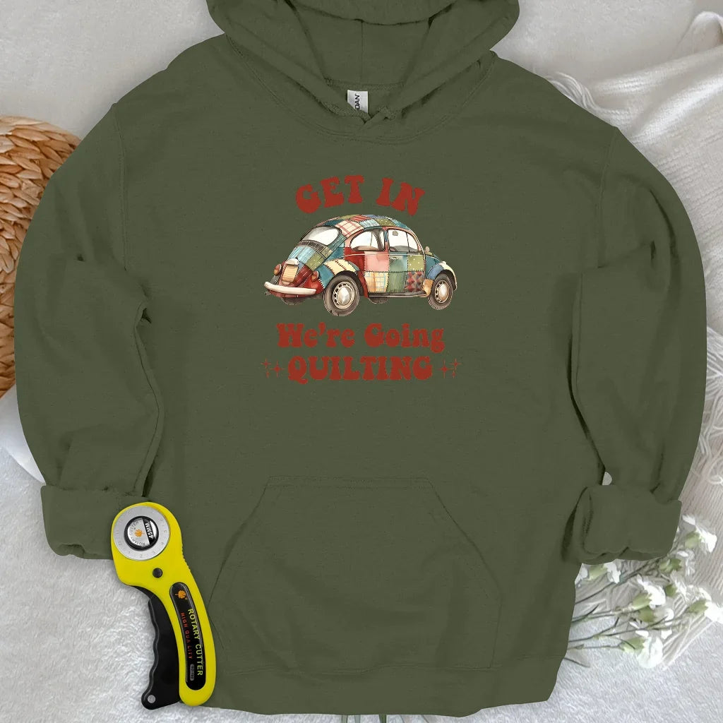 Quilty Road Trip Bug Hoodie