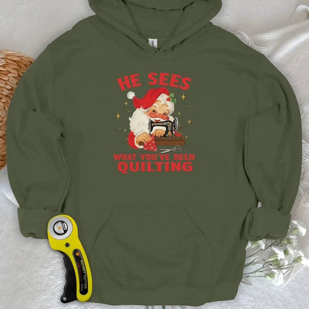 Santa Sees Hoodie