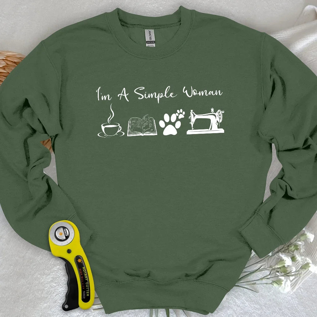 Sewing Woman Sweatshirt