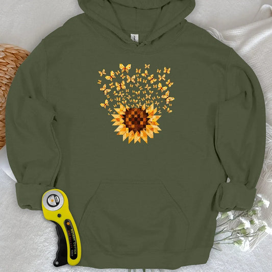 Sunflower Magic Quilt Bloom Hoodie