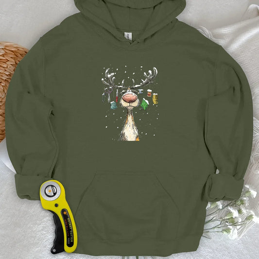 The Reindeer Quilter Hoodie