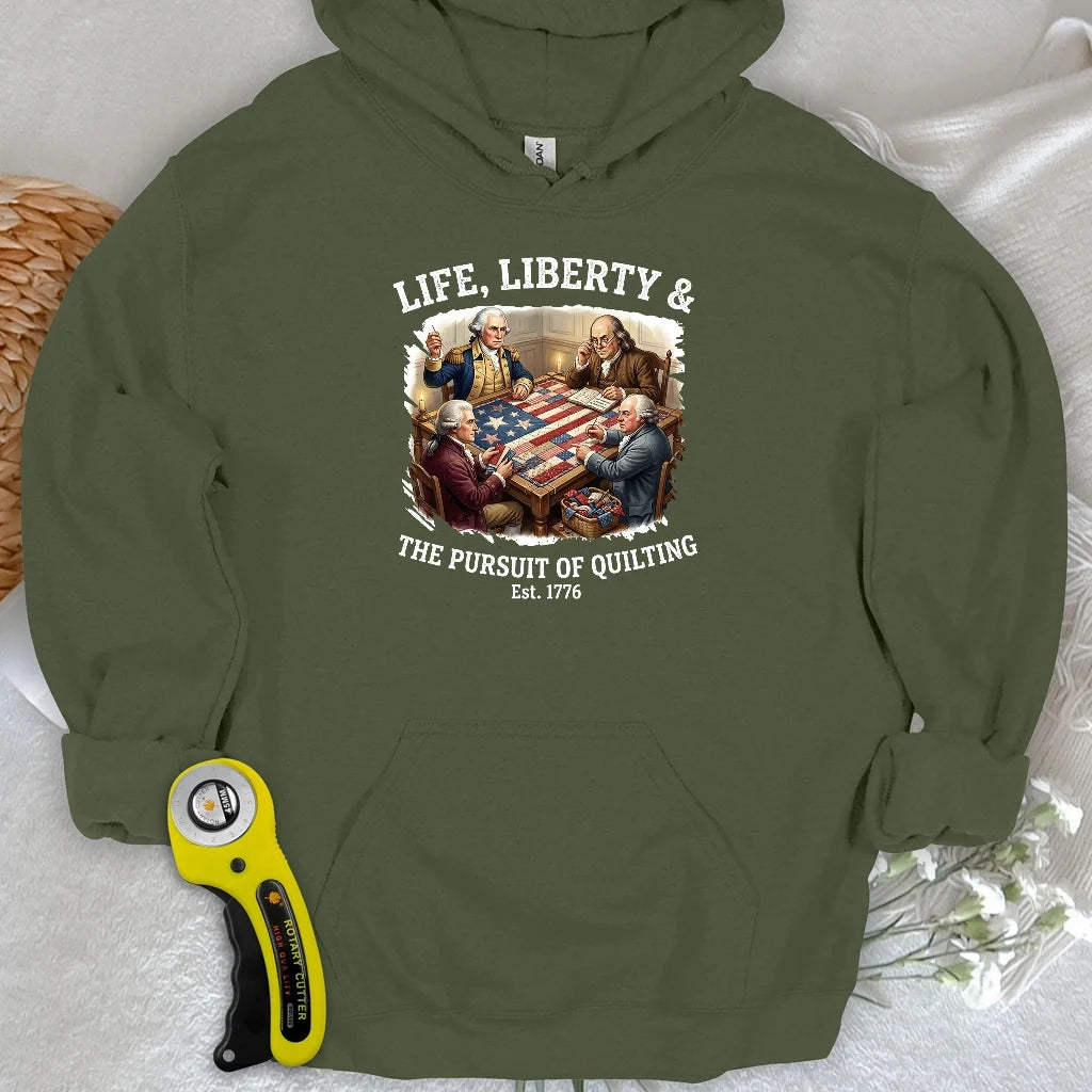 United We Quilt 1776 Hoodie