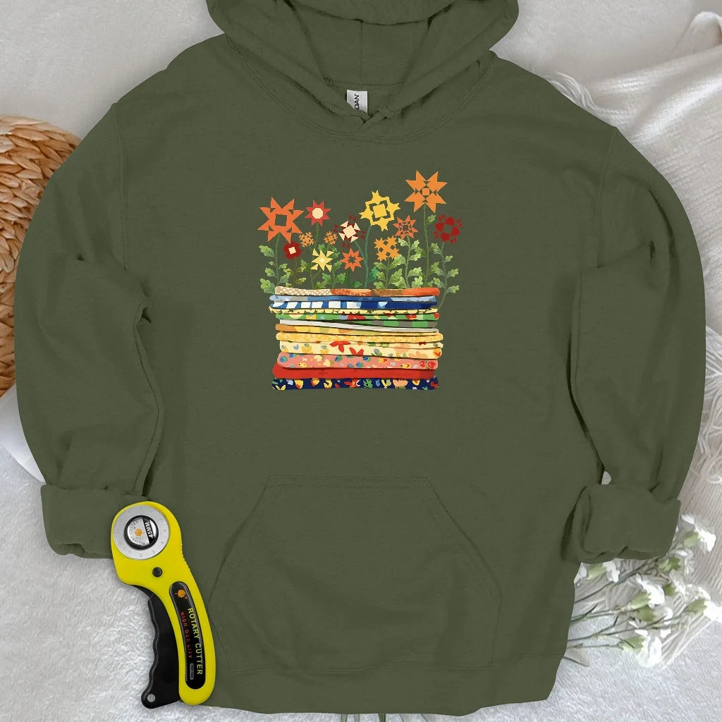 Where Quilts Bloom Hoodie