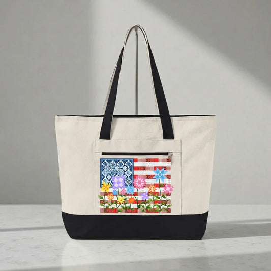 Stars, Stripes & Stitches Tote