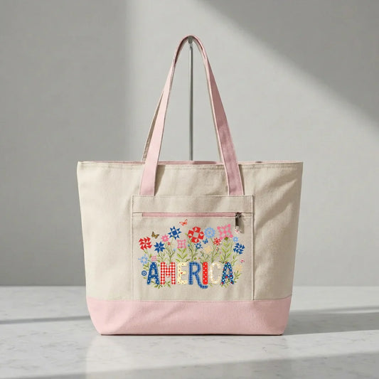 Appliqué America Tote