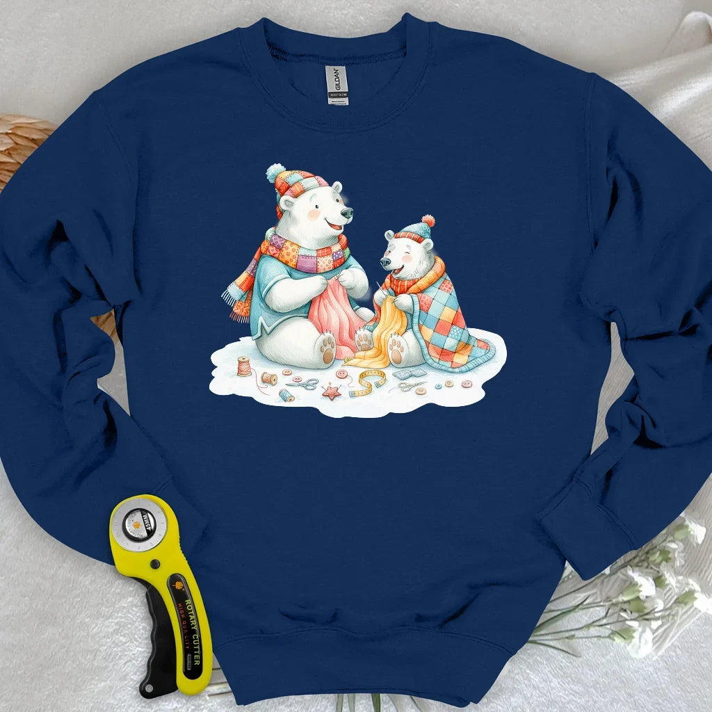 Beary Quilt Time Sweatshirt