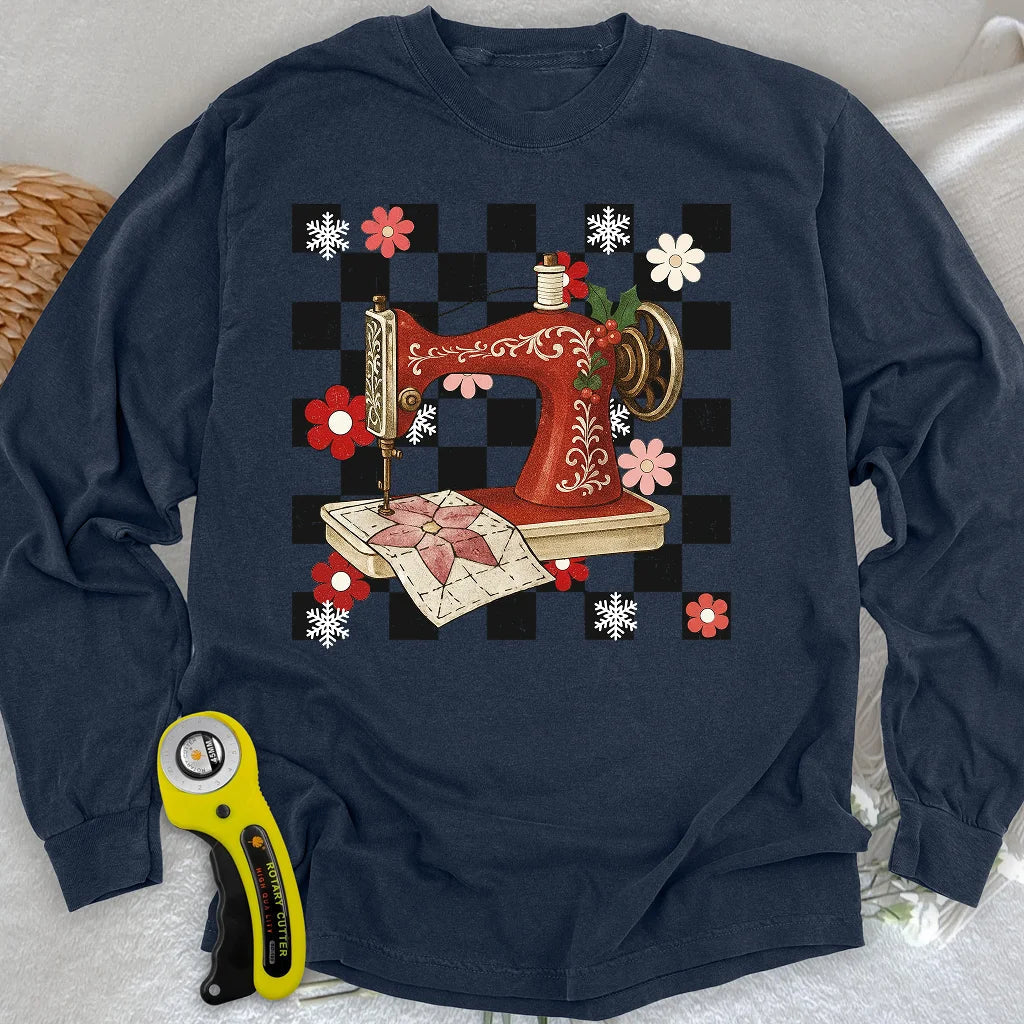 Holly Jolly Stitcher Long Sleeve T-shirt