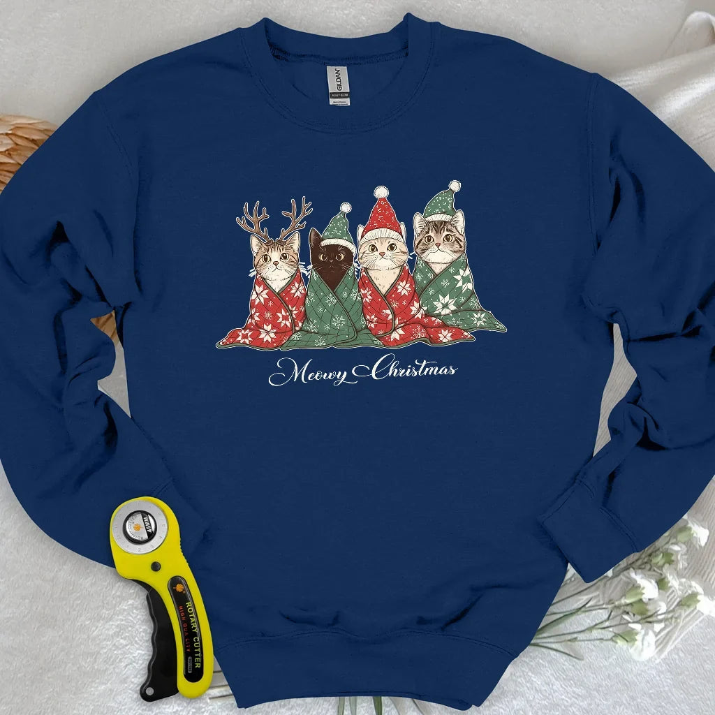 Meowy Christmas Sweatshirt