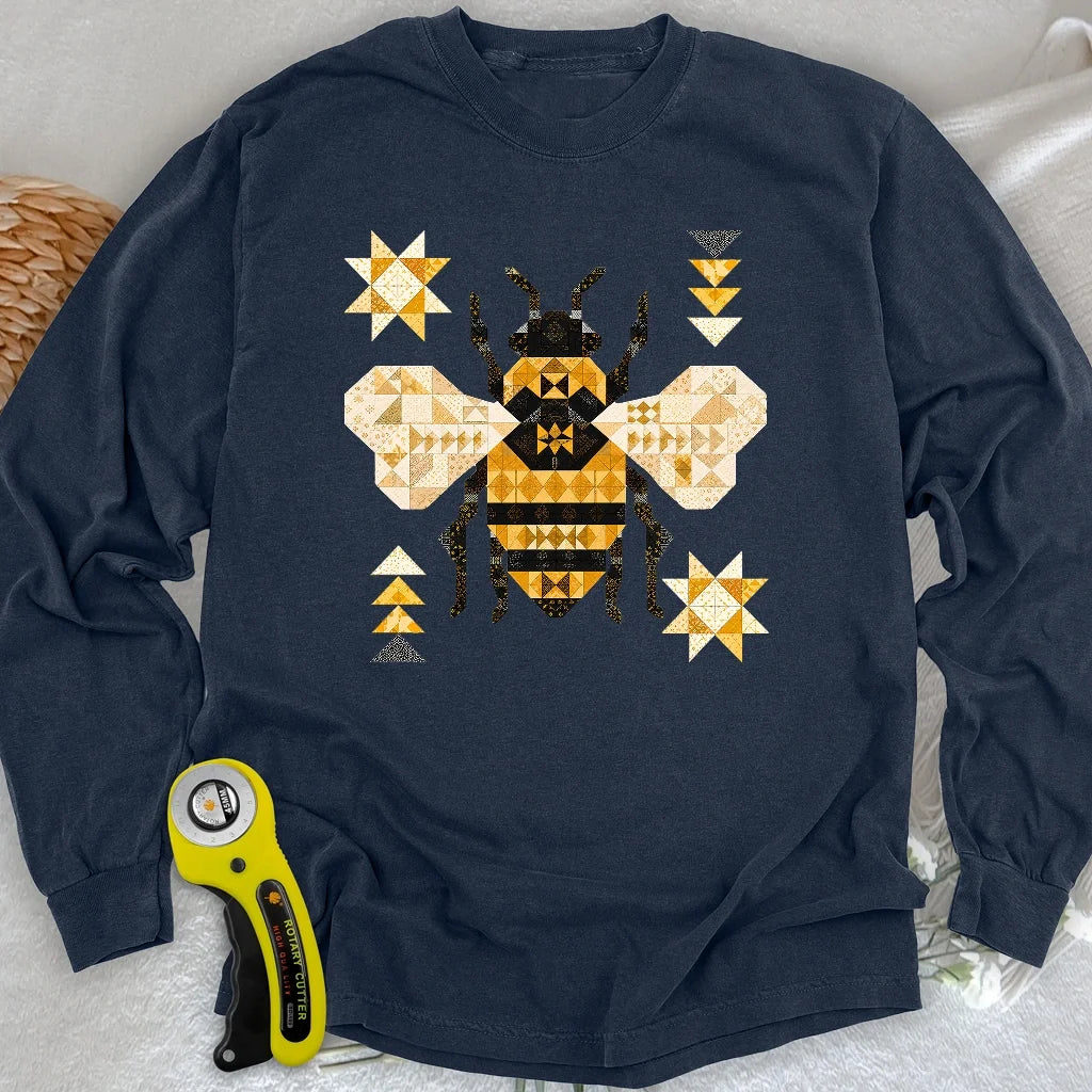 Patchwork Bee Long Sleeve T-shirt