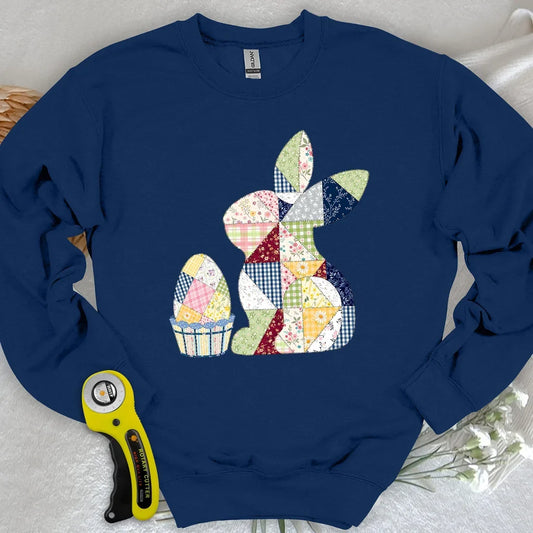 Patchwork Easter Bunny Sweatshirt