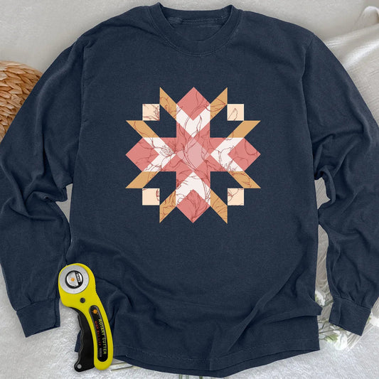 Quilted Botanica Long Sleeve T-shirt