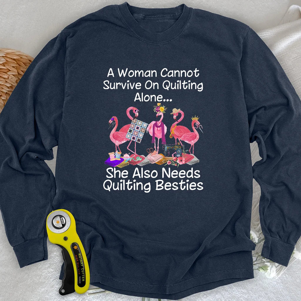Quilting Besties Long Sleeve T-shirt