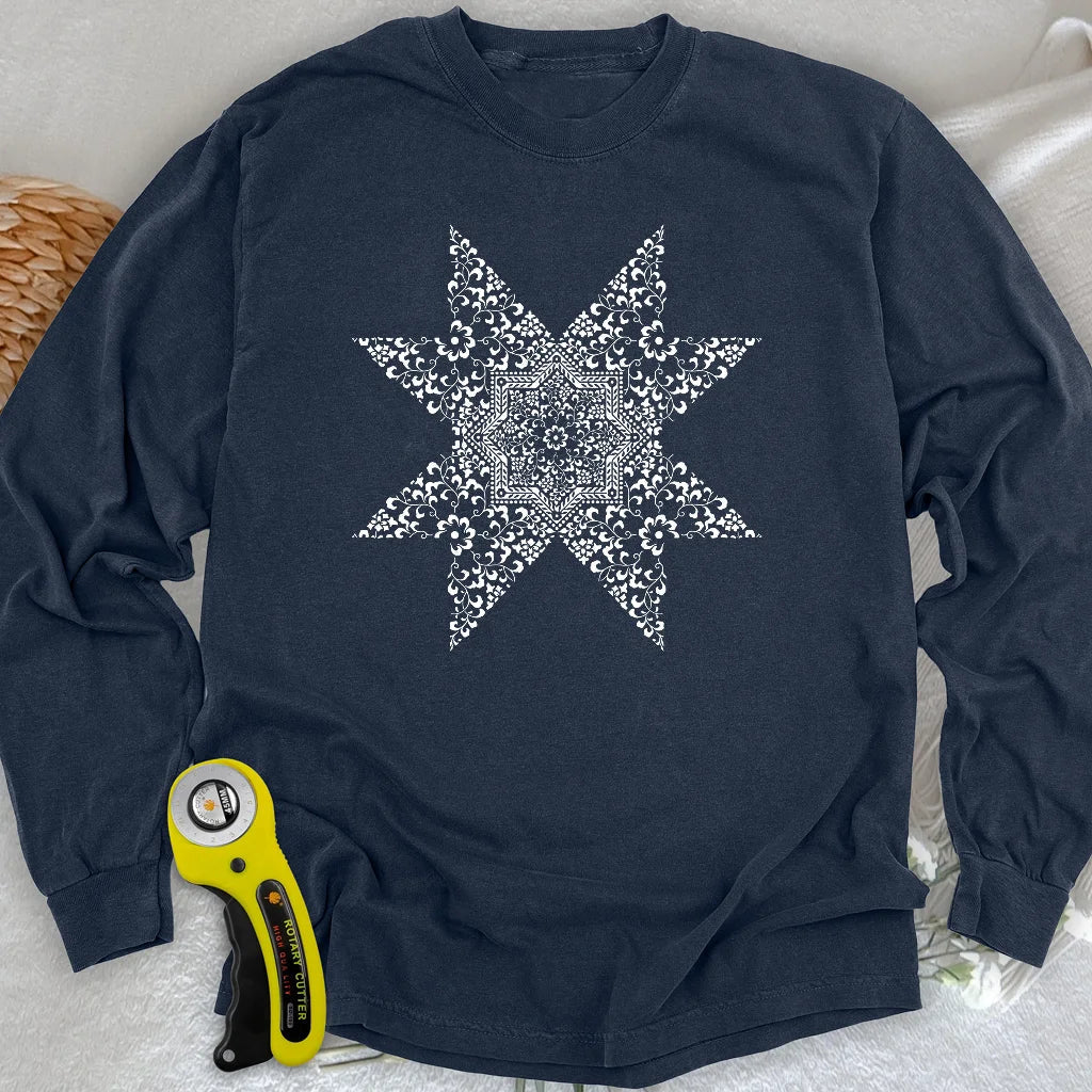 Quilting Mandala Long Sleeve T-shirt