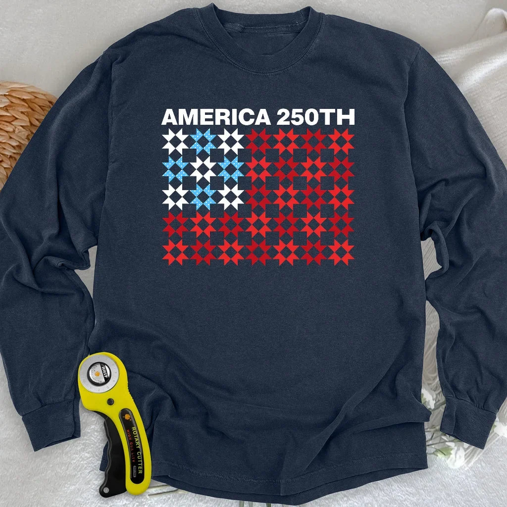 Quilted Tribute Long Sleeve T-shirt