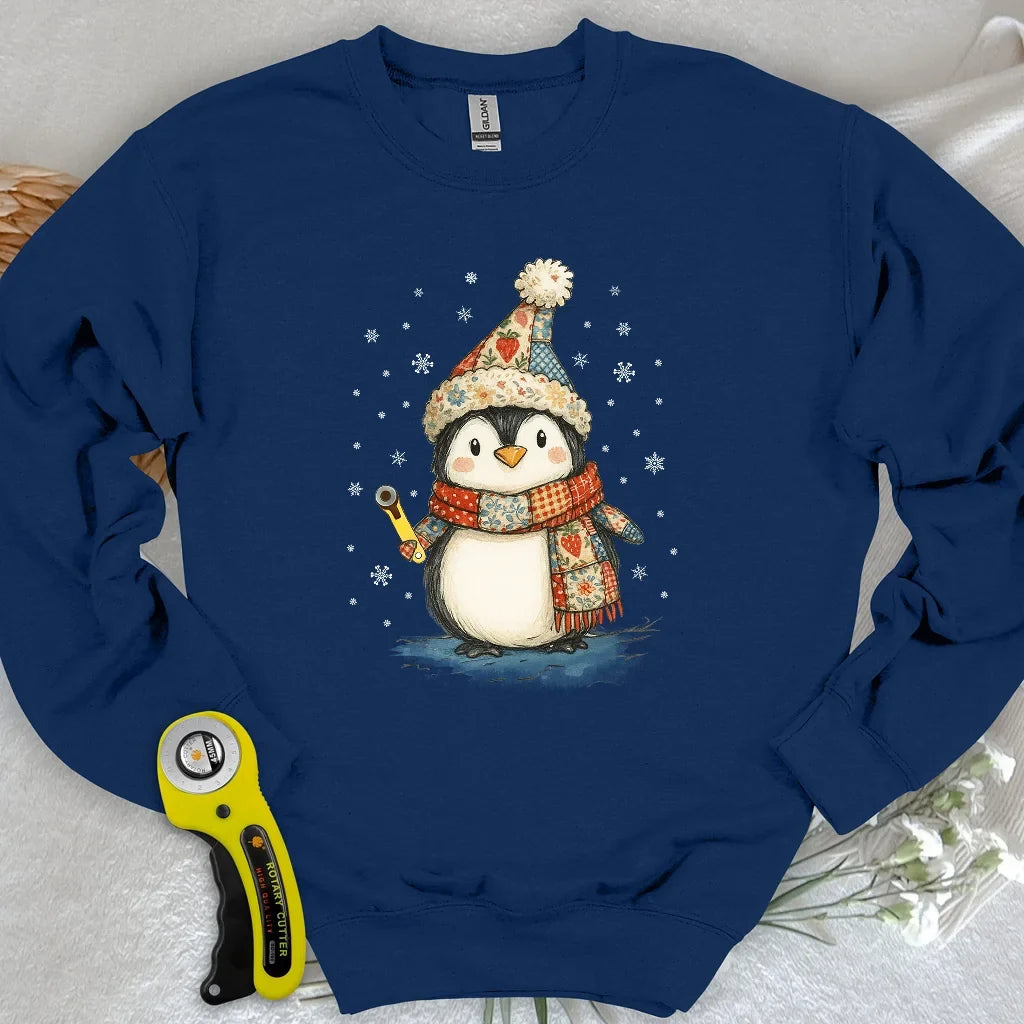 Quilty Little Penguin Sweatshirt
