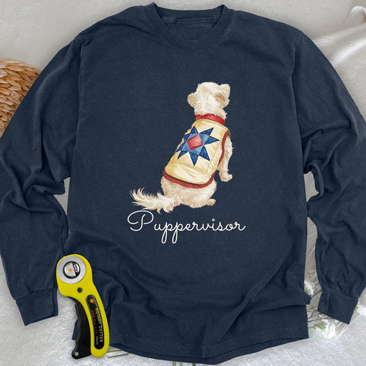 Quilty Pup Star Long Sleeve T-shirt