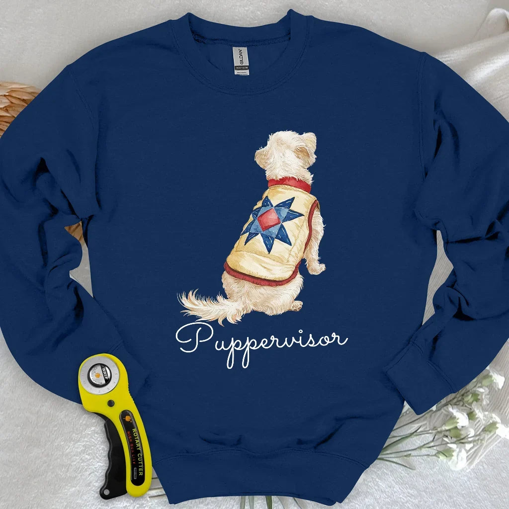 Quilty Pup Star Sweatshirt