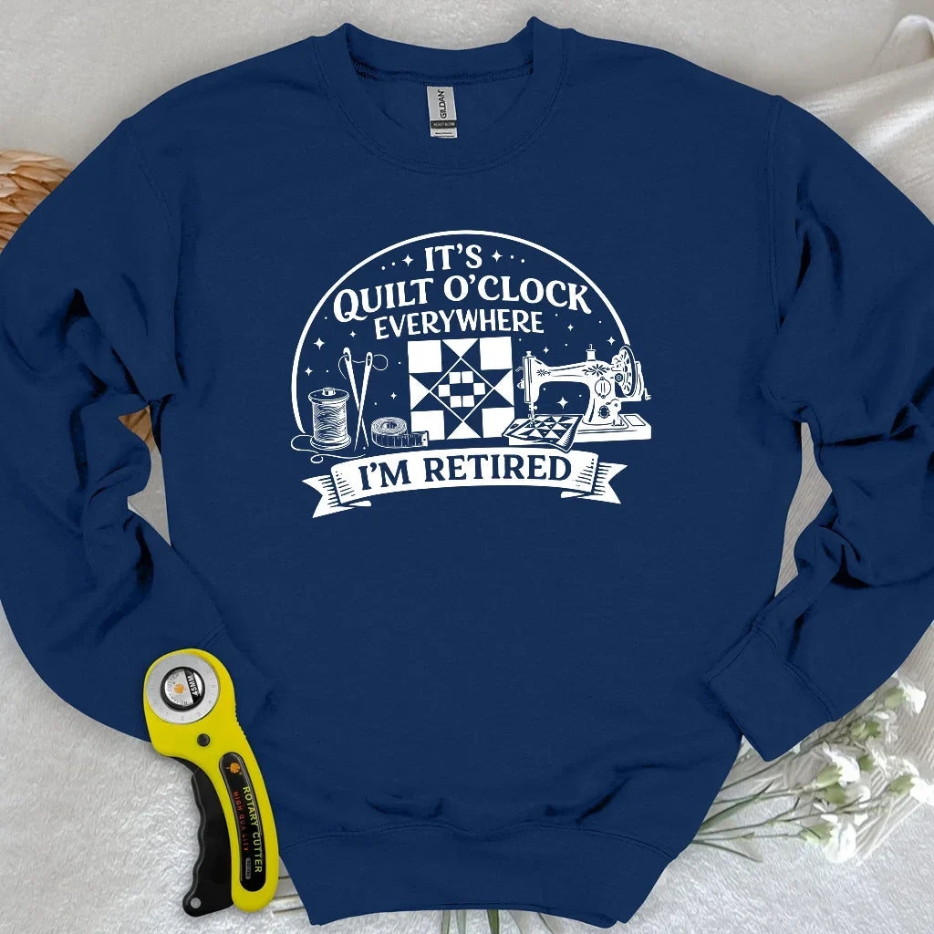Retired Quilter Sweatshirt